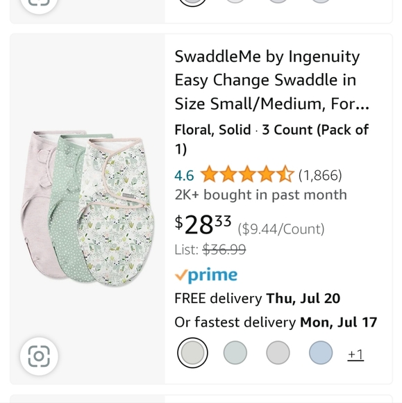 Swaddle me 3 pc set - Picture 1 of 8